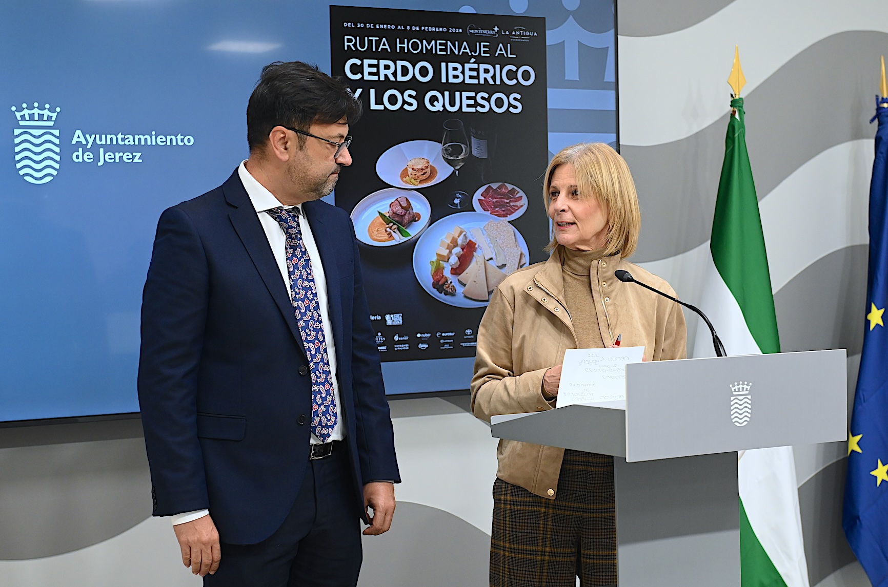 Ayuntamiento y Hostelería Jerez presentan la Ruta del Cerdo Ibérico y Quesos
