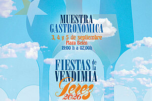 Cartel de la Muestra Gastronómica que comienza el viernes